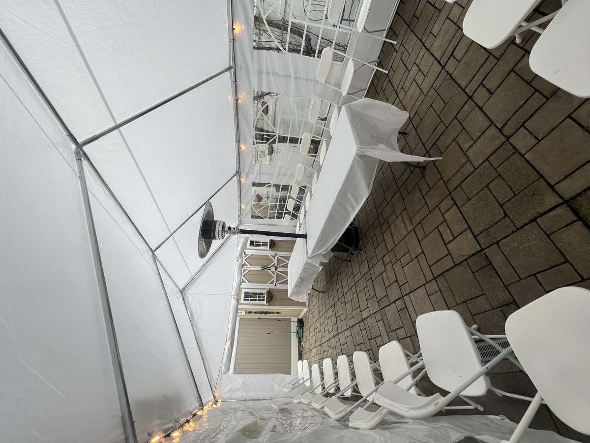 All Set Events Rental tent setup